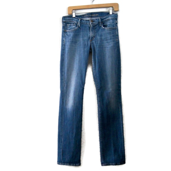 Citizens of Humanity Ava Low Rise Straight Leg Jeans Blue - Picture 1 of 9